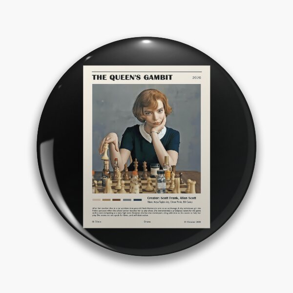 The Queen's Gambit Elizabeth Harmon quote It's Much Easier to play chess  without the burden of addam's apple Sticker for Sale by jovanaja43