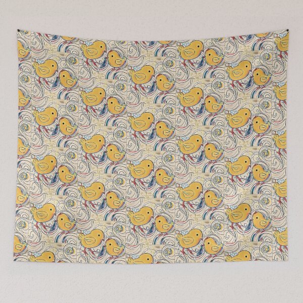 Item preview, Baby chicks, yellow, blue, black, red, kids decor designed and sold by karinasalwaszka.