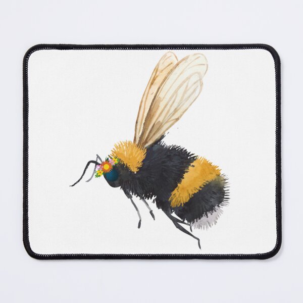 Item preview, Bee with a flower crown designed and sold by Shipwright-Duck.