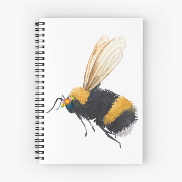 Item preview, Bee with a flower crown designed and sold by Shipwright-Duck.