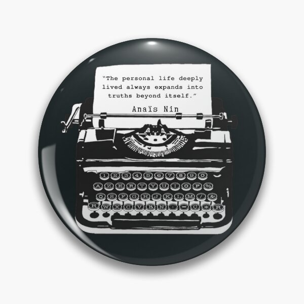 Item preview, Typewriter and Anais Nin: “The personal life deeply lived always expands into truths beyond itself” designed and sold by artbleed.
