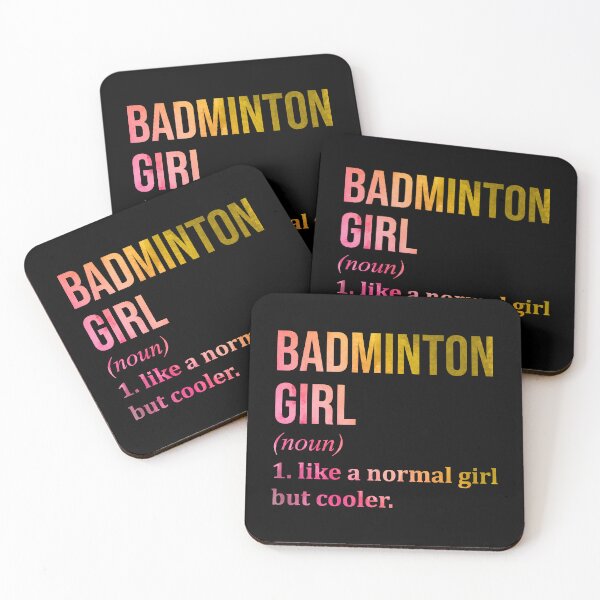 Item preview, Badminton Girl Definition in Watercolor designed and sold by XCIV.