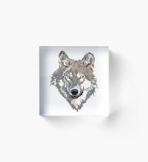Wolf Acrylic Block