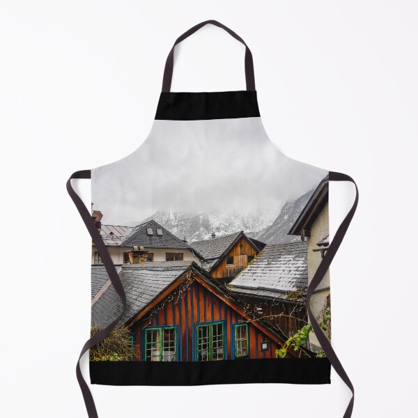 Item preview, Snowy Hallstatt Rooftops designed and sold by natejordanphoto.