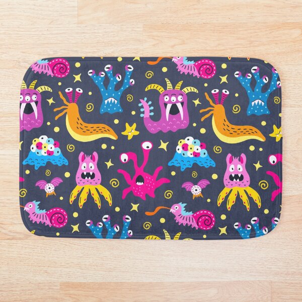 Item preview, Friendly monsters from outer space - bright neon color palette -  cute creatures with many eyes designed and sold by Muxune.