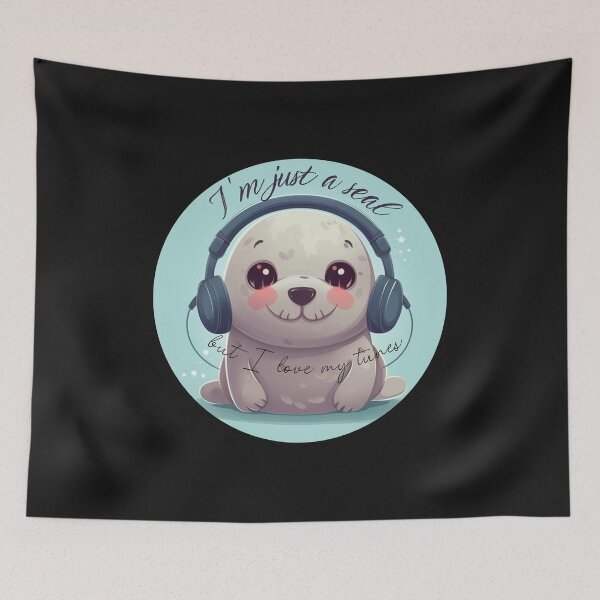 Item preview, Melodious Seal: I'm just a seal, but I love my tunes designed and sold by NB2u.