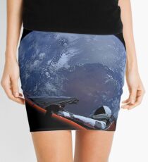 Spacex Starman In Orbit Mini Skirt