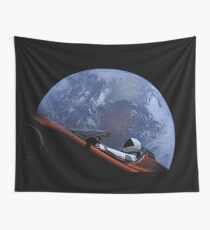 Spacex Starman In Orbit Wall Tapestry