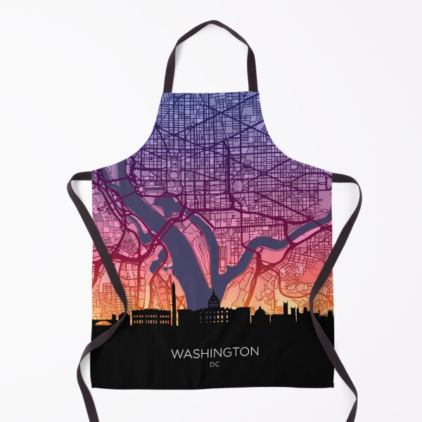 Item preview, Washington DC Skyline Map designed and sold by ArtPrints.