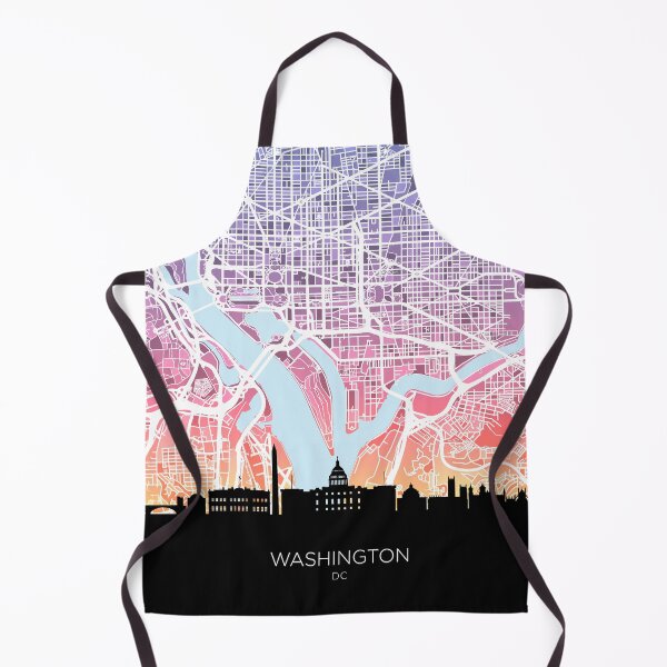 Item preview, Washington DC Skyline Map designed and sold by ArtPrints.