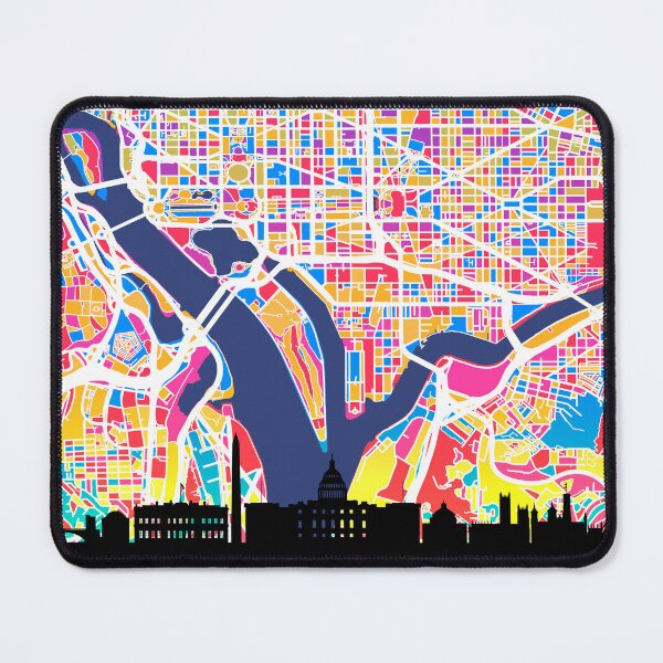 Item preview, Washington DC Skyline Map designed and sold by ArtPrints.