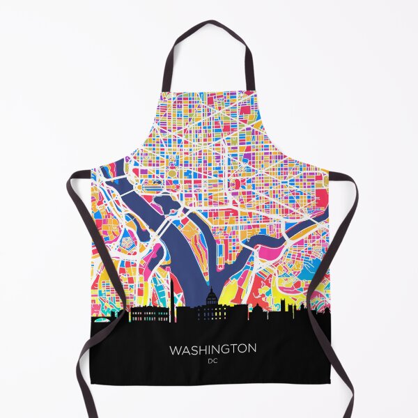 Item preview, Washington DC Skyline Map designed and sold by ArtPrints.