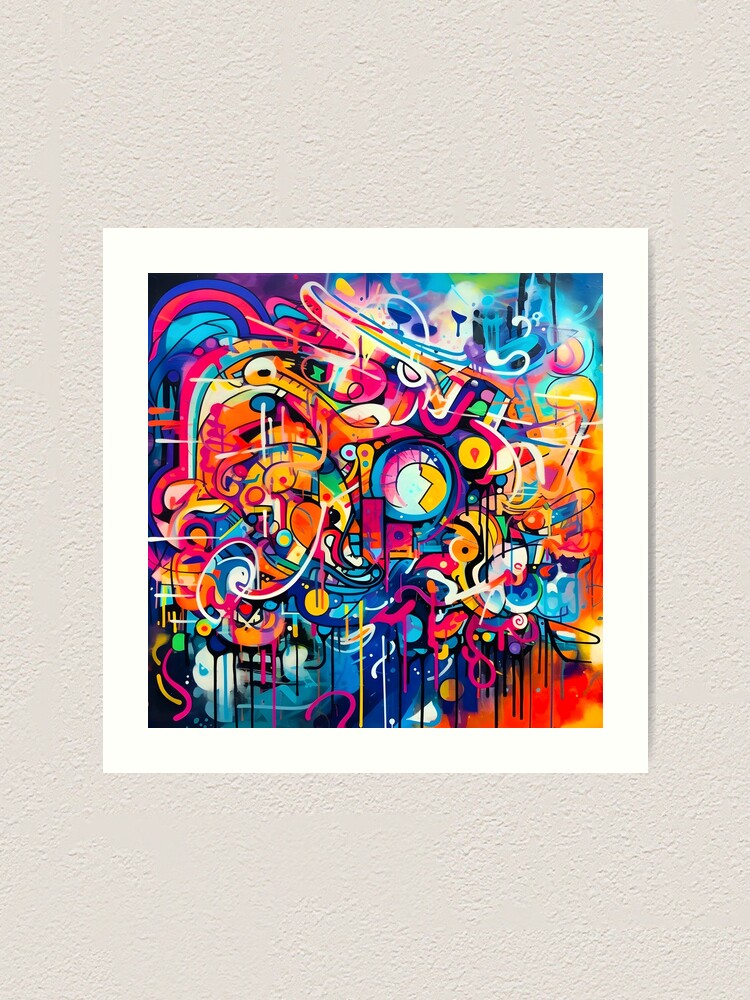 Street Art - colorful graffiti art