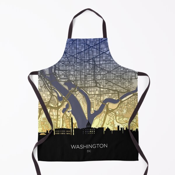 Item preview, Washington DC Skyline Map designed and sold by ArtPrints.