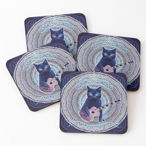 Item preview, Whiskered Serenity: Cat Mandala designed and sold by Kaleidosoul88.