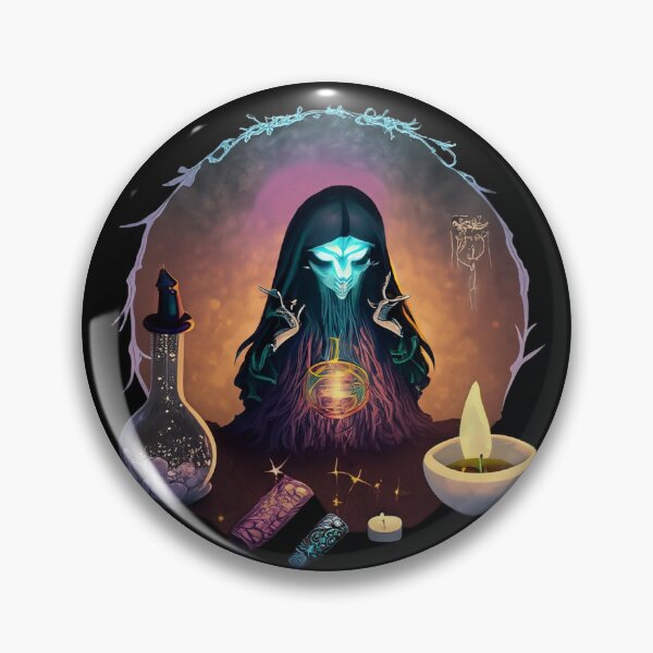 Item preview, Strange witch is making an elixir, casting a spell, halloween season of the witch designed and sold by Sunmoonlove.