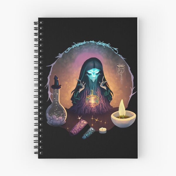 Item preview, Strange witch is making an elixir, casting a spell, halloween season of the witch designed and sold by Sunmoonlove.