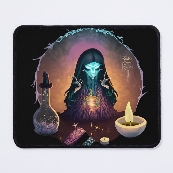 Item preview, Strange witch is making an elixir, casting a spell, halloween season of the witch designed and sold by Sunmoonlove.