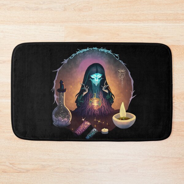 Item preview, Strange witch is making an elixir, casting a spell, halloween season of the witch designed and sold by Sunmoonlove.