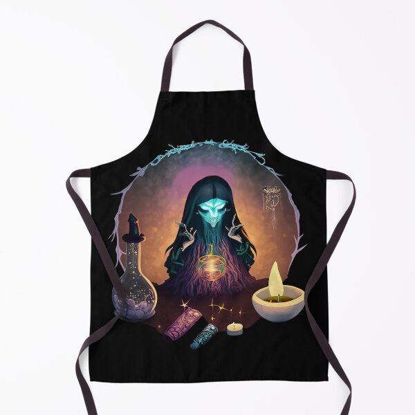 Item preview, Strange witch is making an elixir, casting a spell, halloween season of the witch designed and sold by Sunmoonlove.
