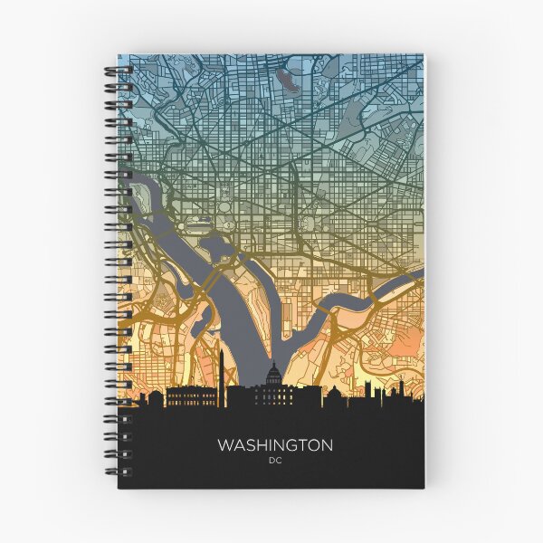 Item preview, Washington DC Skyline Map designed and sold by ArtPrints.