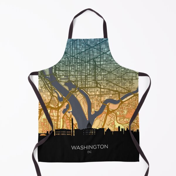 Item preview, Washington DC Skyline Map designed and sold by ArtPrints.