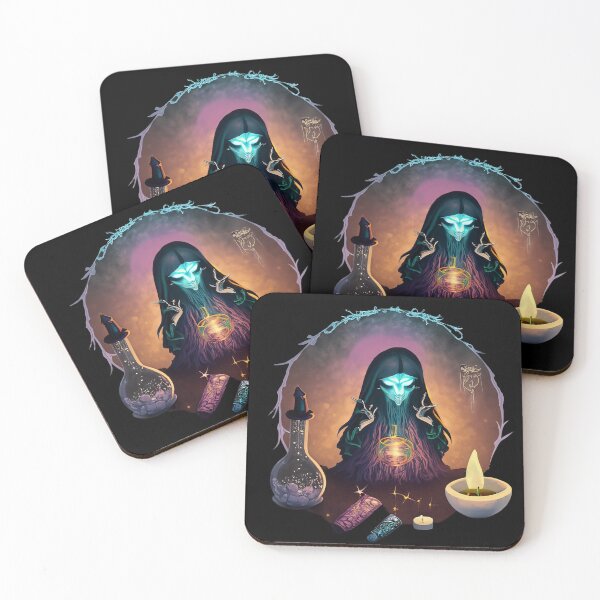 Item preview, Strange witch is making an elixir, casting a spell, halloween season of the witch designed and sold by Sunmoonlove.