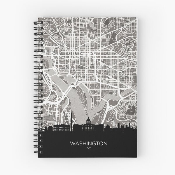 Item preview, Washington DC Skyline Map designed and sold by ArtPrints.
