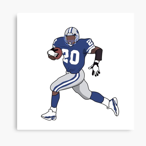 : Barry Sanders Rugby Player Handsome Art Poster Canvas