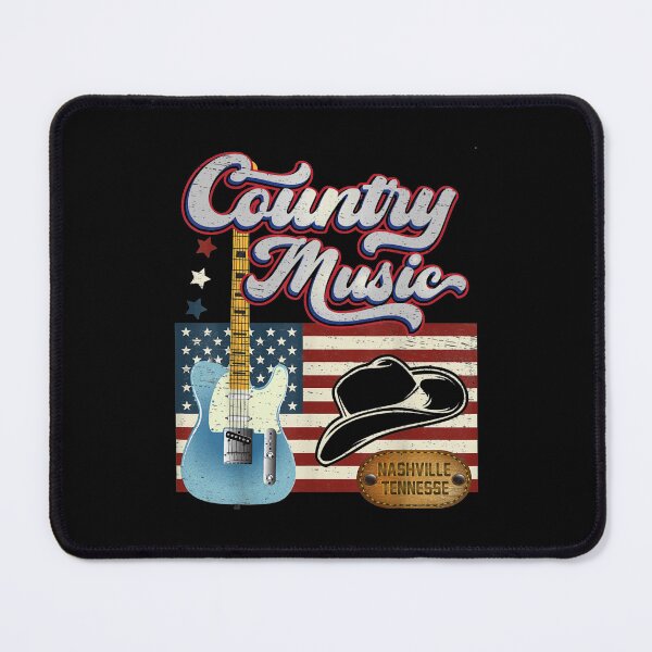 Item preview, Country Music Vintage American flag Nashville guitar player designed and sold by WendiMuhammad.