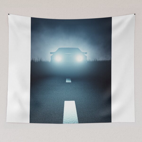 Item preview, Front Car lights at night on open road designed and sold by Johan Swanepoel.