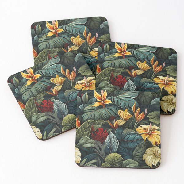 Item preview, Dark Oasis Delight Vibrant Dark Floral Paradise designed and sold by NikkofTime.