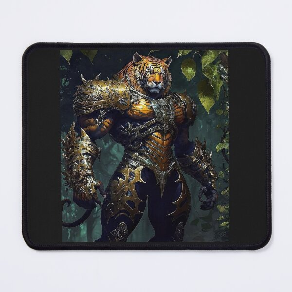 Item preview, A tiger swordsman clad in iron armor designed and sold by tolle123.