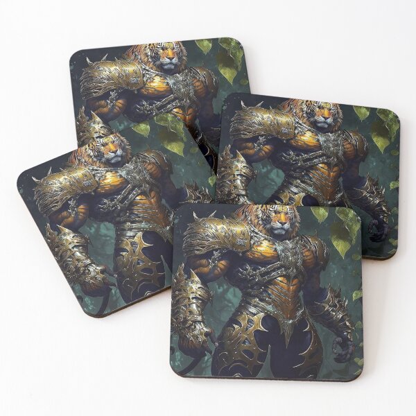 Item preview, A tiger swordsman clad in iron armor designed and sold by tolle123.