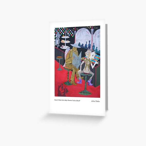 Enoch Reads the Holy Funnies Greeting Card