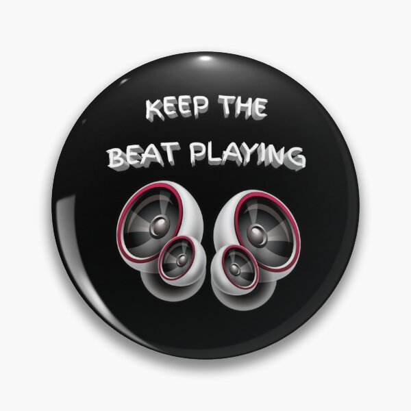 Artikelvorschau, Keep The Beat Playing (musikalisches Grafikdesign) entworfen und verkauft von RiArmstrong.