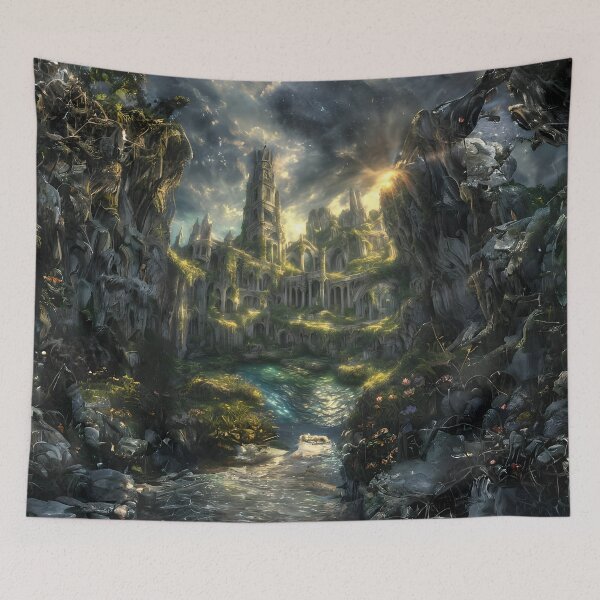 Item preview, Post-apocalyptic overgrown heavenly castle designed and sold by ArthurVandelay.