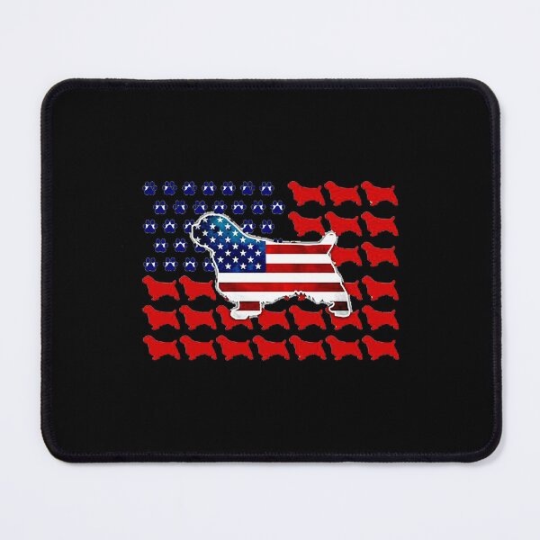 Item preview, Clumber Spaniel with usa flag -cute gift Clumber Spaniel for mom,dad,women and men designed and sold by vega-jumpz.