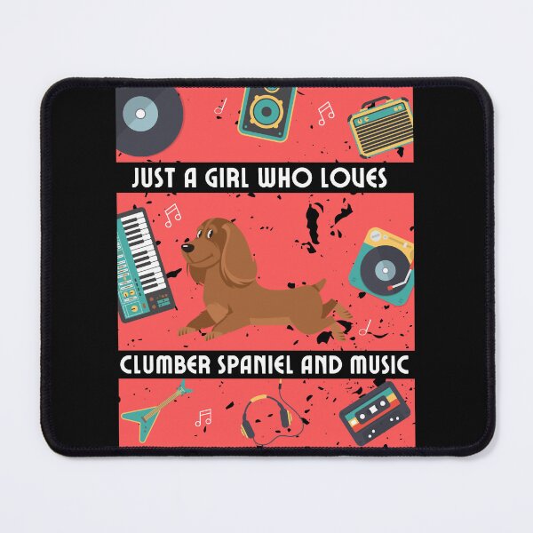 Item preview, Girl Who Loves Clumber Spaniel , Funny Clumber Spaniel designed and sold by vega-jumpz.