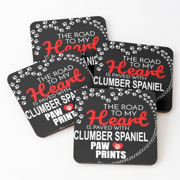 Item preview, The Road To My Heart Is Paved With Clumber Spaniel Paw Prints - Gift For Passionate Clumber Spaniel  designed and sold by vega-jumpz.