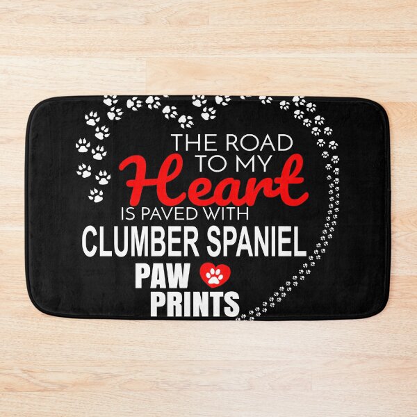 Item preview, The Road To My Heart Is Paved With Clumber Spaniel Paw Prints - Gift For Passionate Clumber Spaniel  designed and sold by vega-jumpz.