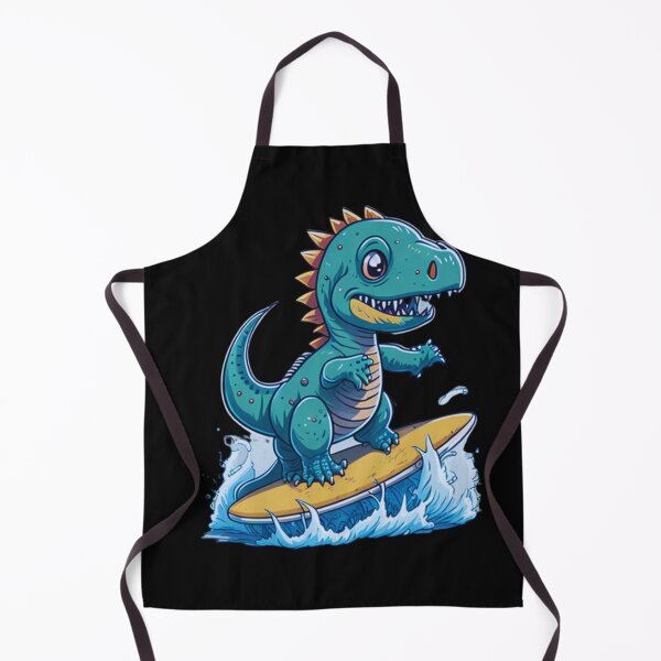 Item preview, Surf Curse Dinosaur On Beach Cool designed and sold by Im Divify.