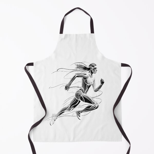 Item preview, Graceful Power in Monochrome: Captivating Black and White Image of a Female Sprinter designed and sold by FiveIntentions.