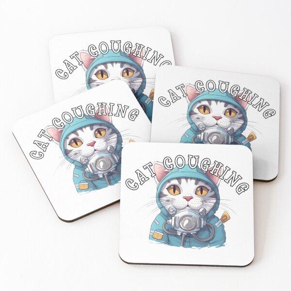 Item preview, CAT COUGHING designed and sold by Tee Studio.
