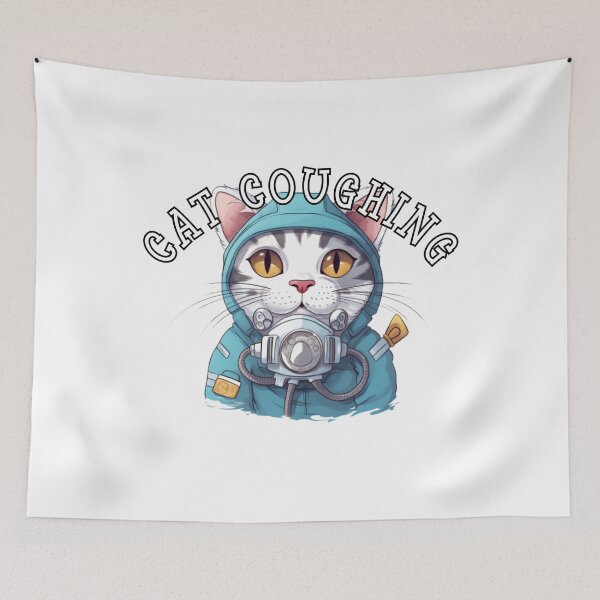 Item preview, CAT COUGHING designed and sold by Tee Studio.