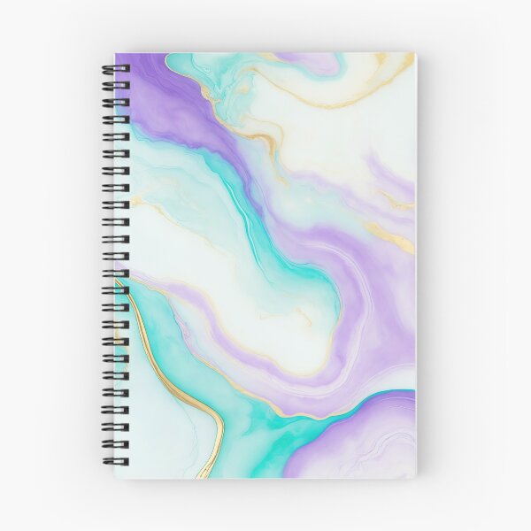 Item preview, Swirls of lilac and blue ink with gold streaks designed and sold by ArtyBuys.