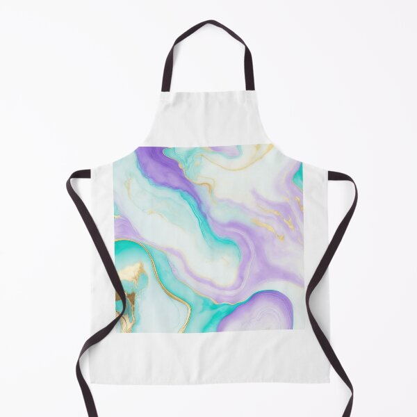 Item preview, Swirls of lilac and blue ink with gold streaks designed and sold by ArtyBuys.