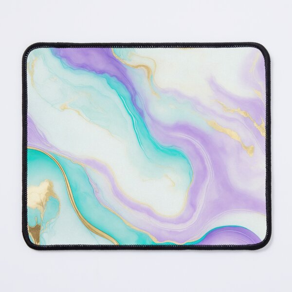 Item preview, Swirls of lilac and blue ink with gold streaks designed and sold by ArtyBuys.