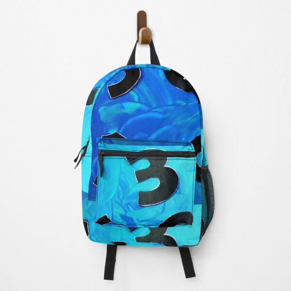 Item preview, Abstract pattern numbers game blue turquoise blue lagoon designed and sold by G-M-Designs.