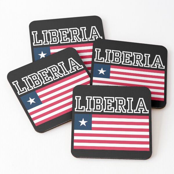 Item preview, Liberia Country Flag Collection designed and sold by tshirtsandme.